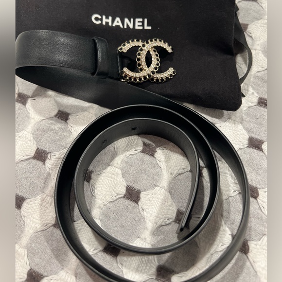 CHANEL CC Logo Luxurious leather belt ⭐️⭐️⭐️size 80 - Picture 3 of 17